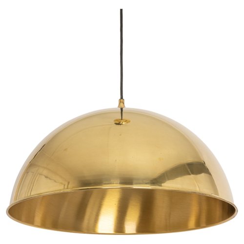 Large gold dome pendant light top