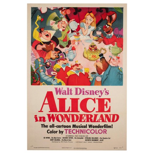 Poster for Sale avec l'œuvre « Alice au pays des merveilles