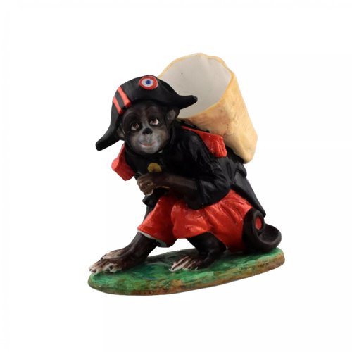 Porcelain Pencil Holder Monkey in the Shape of Napoleon for sale at Pamono