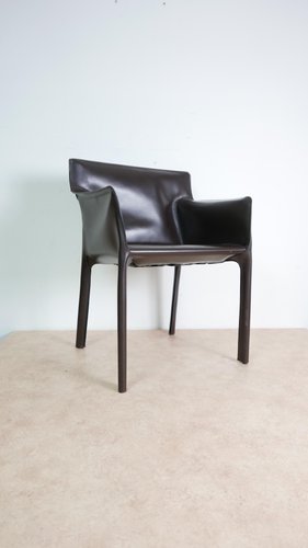 Cocoa Saddle Leather Chair by Matteo Grassi, Italy, 1970s for sale