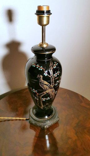 Antique hand painted porcelain lamps sale