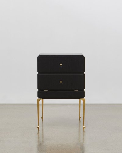 Small black store chest of drawers