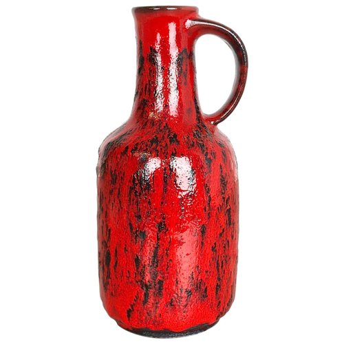Bunte Keramik Fat Lava Vase von Gräflich Ortenburg, Deutschland