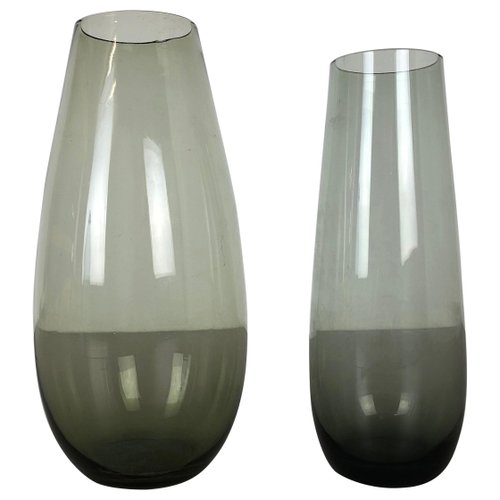 Vintage Turmalin Vases by Wilhelm Wagenfeld for WMF, Germany, 1960s, Set of 2 Vintage Turmalin Vases by Wilhelm Wagenfeld for WMF, Germany, 1960s, Set of 2