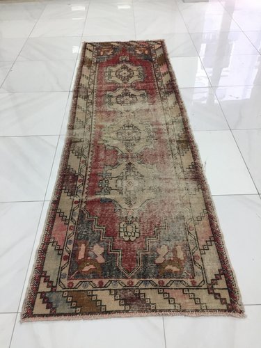 Turkish Faded Wool Rug for sale at Pamono