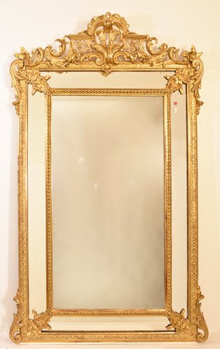 Antique 19th Century Gilt Wall Mirror, Antique Gold Framed Mirrors