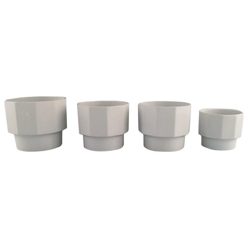 Plantina Flower Pots in Glazed Porcelain by Erix Hennix for