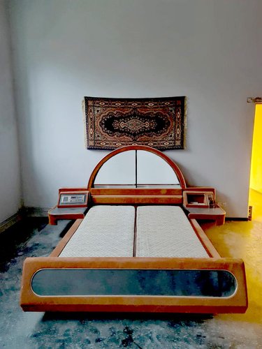 Mid Century Space Age Double 2 Person Bed