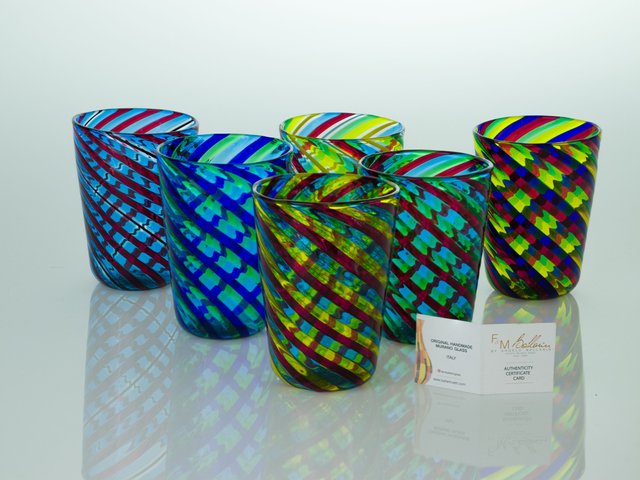 Produktbild von Anspruchsvolle Handgefertigte Muranoglas Ringe Bunte