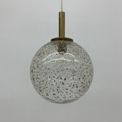 Vintage glass globe hanging lamp deals