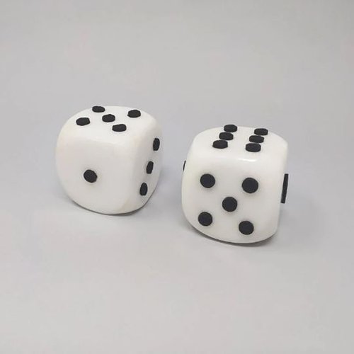 6 Dadi In Legno Grandi 30mm - Set Per Giochi Da Tavolo, Dadi Da Lancio Sostitutivi, Naturali E Facili Da Leggere