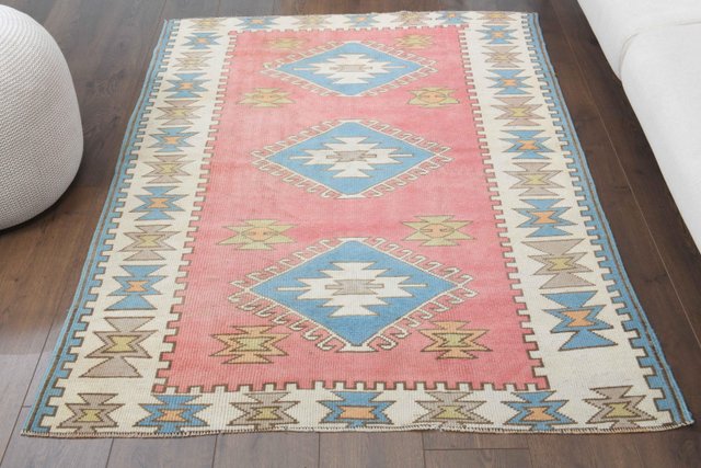 114×192 \"Forest walk”ViNTAGE TURKiSH RUG Vintage Western Turkish Rug Oriental 192x127 cm Tribal