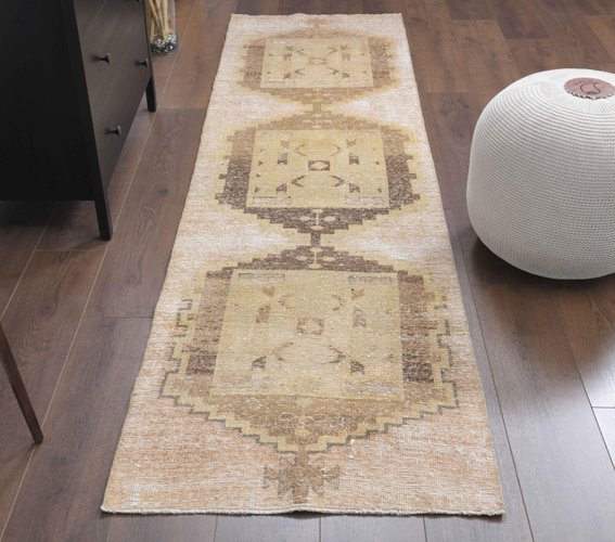 Vintage Turkish Orange Wool Rug for sale at Pamono