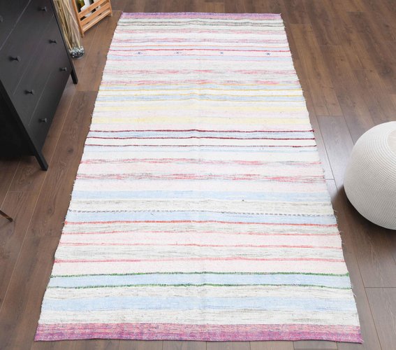 pastel rug code1587 kilim rug turkish rug wooll rug area rug handmade rug 4.1x2.9 feet