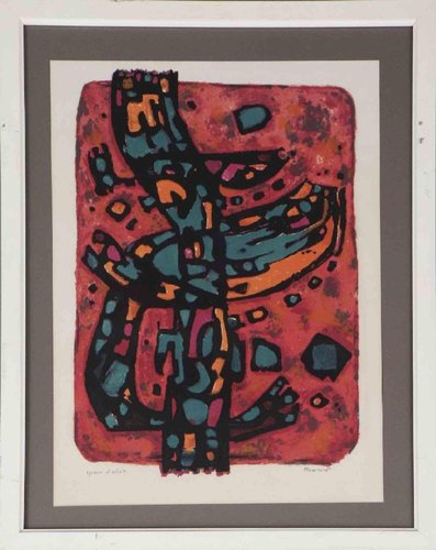 Alfred Manessier, Abstract Composition, Original Lithograph- Mid 