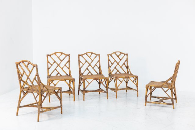 Vintage Bamboo Chairs By Vivai Del Sud, Vintage Bamboo Outdoor Furniture