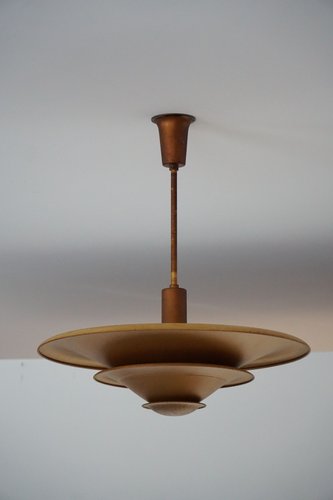 Art Deco Danish A Lamp Uplight Pendant, Art Deco Kitchen Light Fixtures