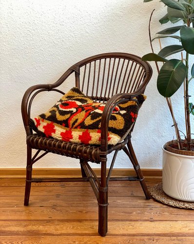 Wicker Chair 1970s For At Pamono, Vintage Wicker Furniture Cushions