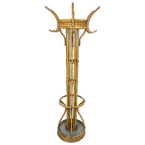 Portaombrelli in vimini, stile rustico, decorativo, autoportante, per ingresso, design alto e stretto