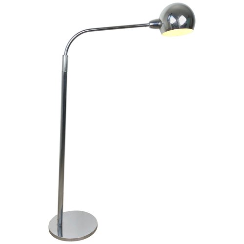 Adjustable Chrome Floor Lamp by Sergio Asti for Candle Italy