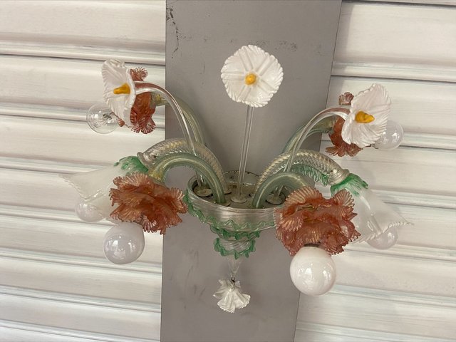 希少】MURANO Glass ムラーノガラス ビソーナ ヴィンテージランプ