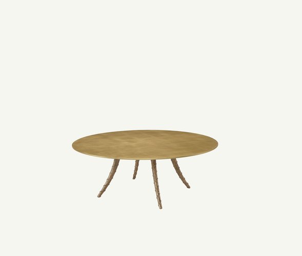 Coffee Table In Gold Leaf For, How To Add A Leaf Table