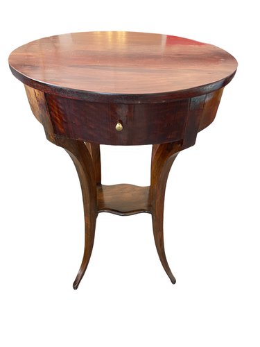 Vintage Side Table For At Pamono, Vintage Round End Table With Drawer