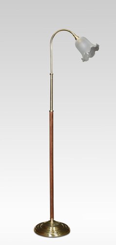 Brass standard reading lamps