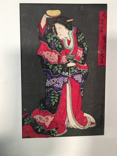 traditional geisha drawing