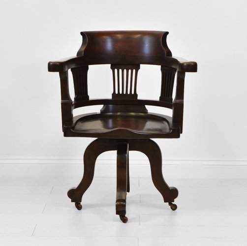 Edwardian swivel desk chair discount