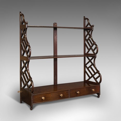 Vintage wall mounted shelves top