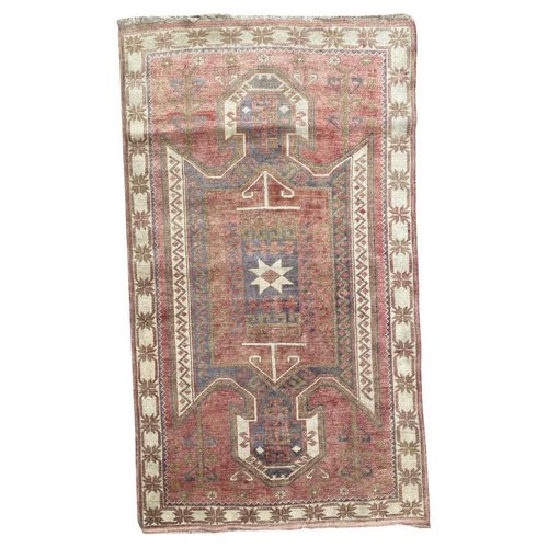 Vintage Faded Turkish Rug for sale at Pamono