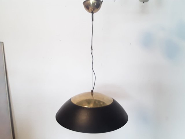 Large Black Ceiling Lamp 1960s For, How To Measure A Ceiling Light Shade