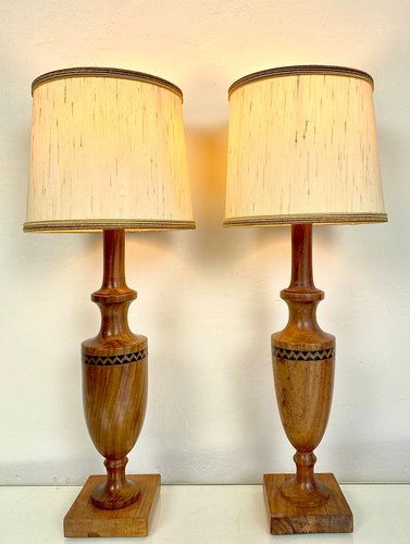 Vintage Mid Century Artisan Hand, Antique Mid Century Modern Lamps