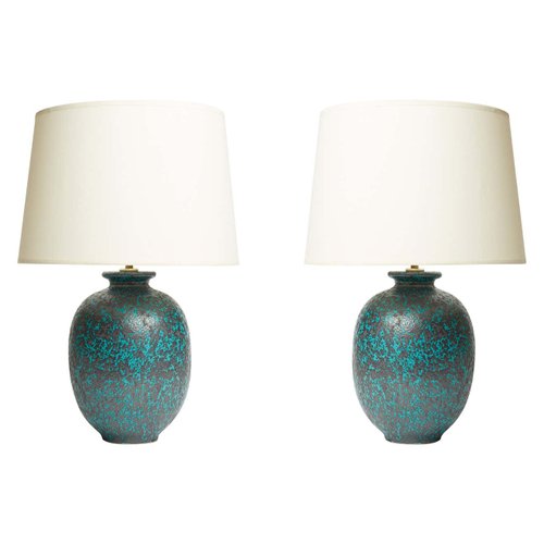 Turquoise Ceramic Table Lamps Set Of 2, White Ceramic Table Lamp Set Of 2