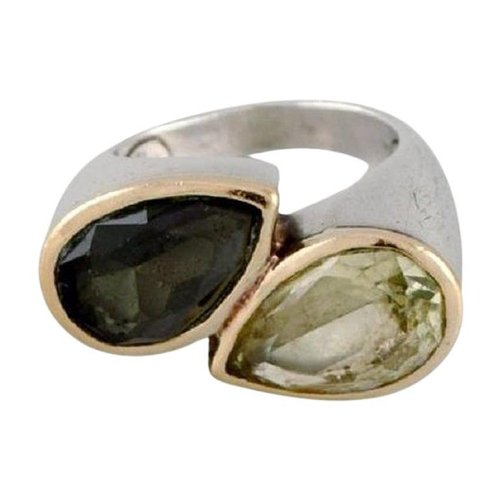 Gedetailleerd Misbruik broeden Large French Ring in Silver and 18K Gold from Daniel Swarovski for sale at  Pamono
