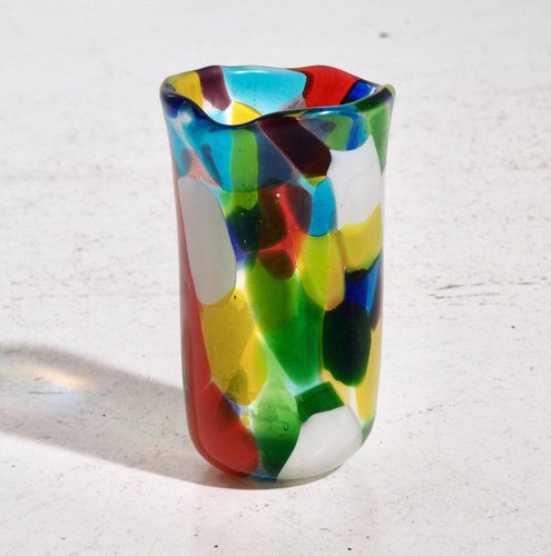 Italienische Bunte Vase, 1920er / 30er bei Pamono kaufen