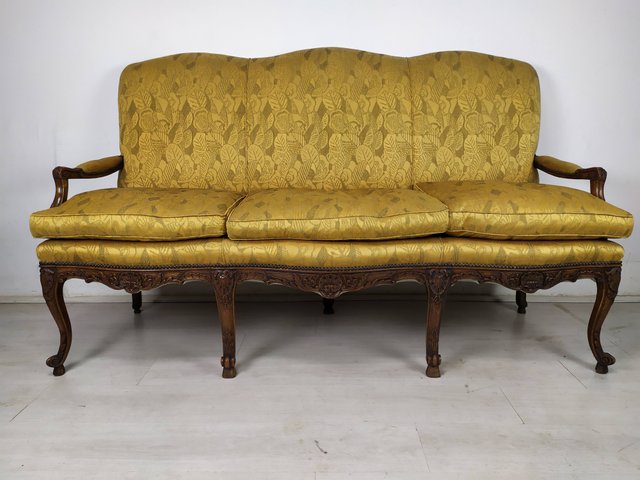 LOUIS XV  BENCH  FRENCH STYLE   VINTAGE FURNITURE GOLD 