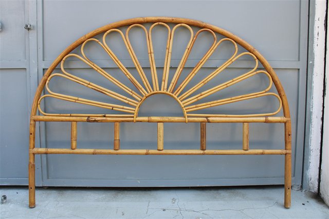Vintage bamboo headboard deals