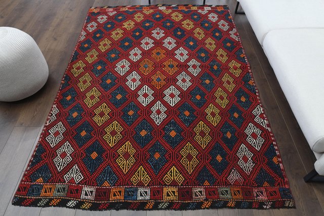 Vintage Turkish Kilim Area Rug for sale at Pamono