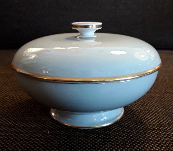 Antike deutsche Art Deco Porzellandose in Minzgrün von Rosenthal, 1938 bei Pamono kaufen