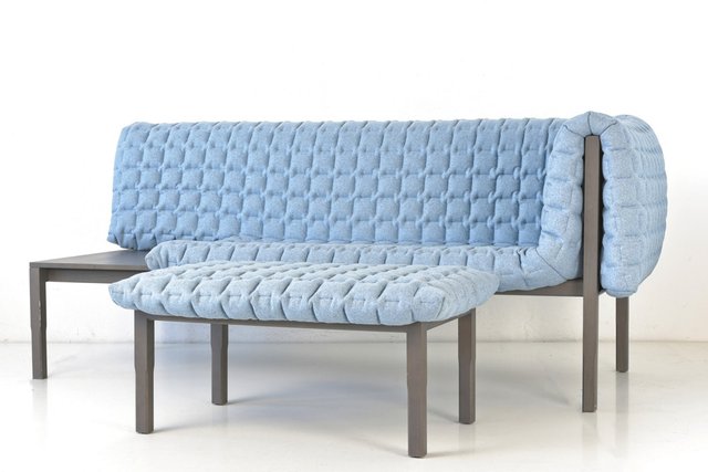 Ruché Sofa Meridienne in Felt by Inga Sempé for Ligne Roset, France, 2010,  Set of 4 for sale at Pamono