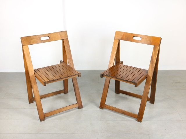 Set of Vintage Trieste Folding Chairs by Aldo Jacober for sale at