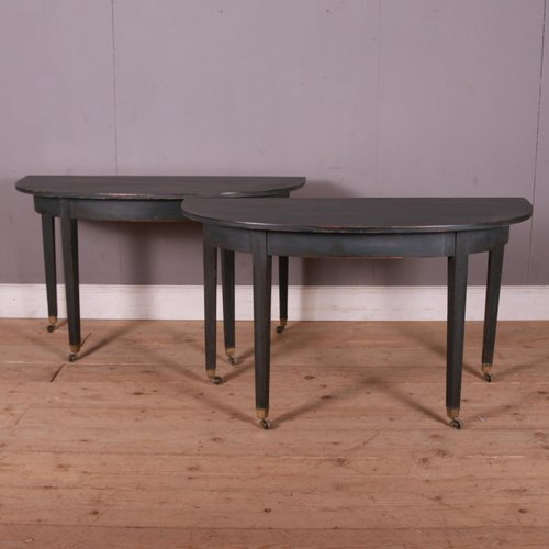 HalfMoon Console Tables, Set of 2 for sale at Pamono