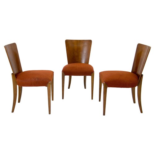 Art Deco H 214 Dining Chairs By, Terracotta Dining Room Chairs