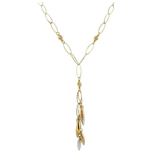 Yellow, Rose \u0026 White Gold Necklace for 
