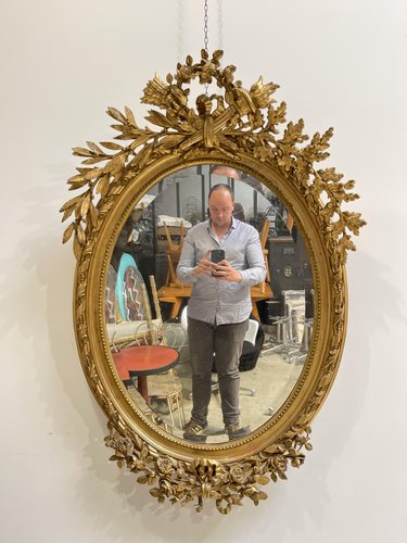 Spiegel groß Louis XVI Frankreich - Antiquitäten Hochheim
