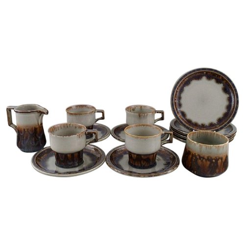 Glazed Stoneware Coffee Service Mexico by Bing & Grøndahl, Set of