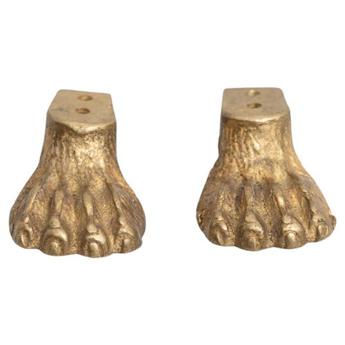 Brass Furniture Leg Embellisher 1930s Set of 2 for sale at Pamono