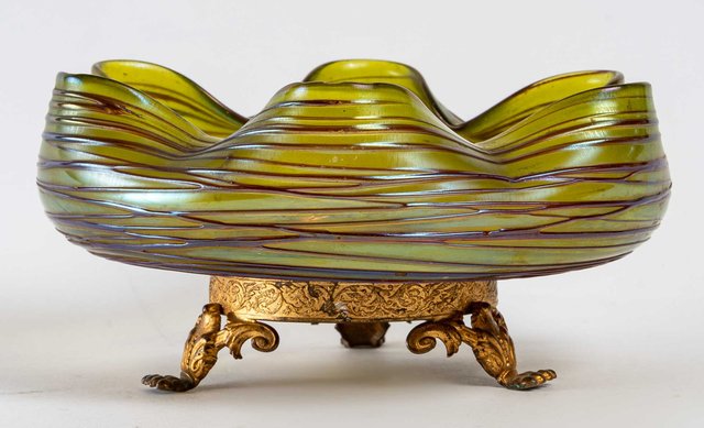 Brucia incenso Art Deco in ceramica incrinata in vendita su Pamono